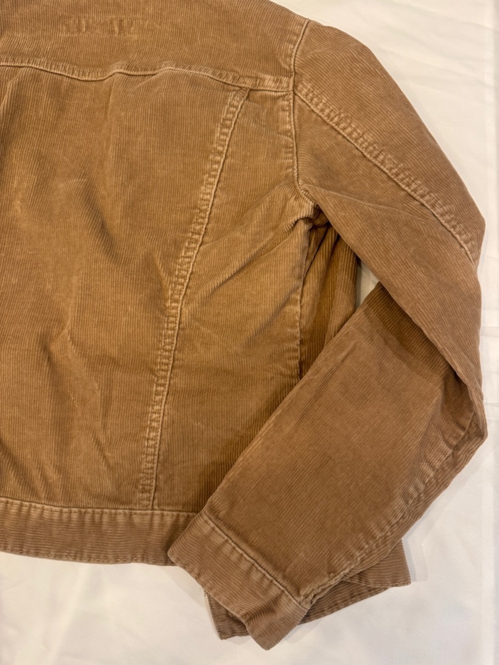 GAP Corduroy Jean Jacket in Tan Brown - Picture 7 of 14